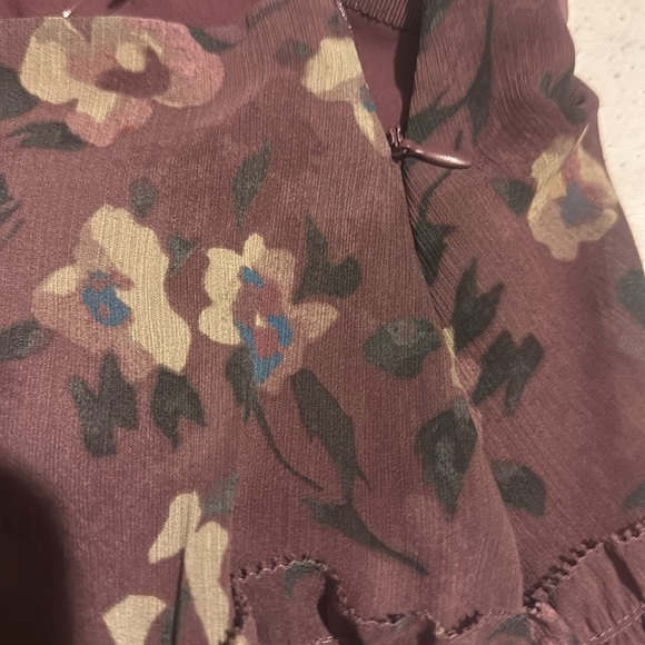 NWT Lauren Ralph Lauren Floral Crinkle Georgette Tiered Skirt - Picture 11 of 16